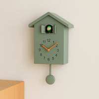 Nordic Birdhouse Wall Clock