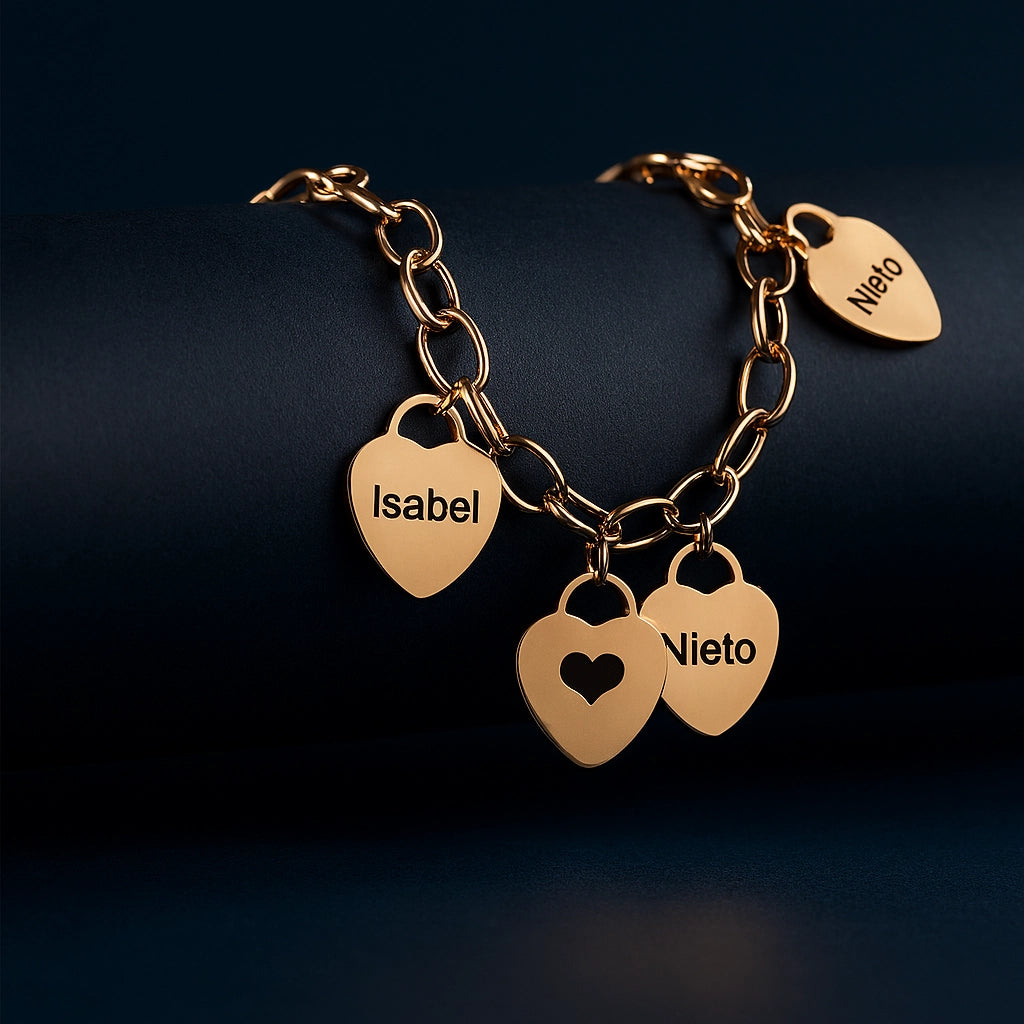 HeartCharm™ Personalized Bracelet