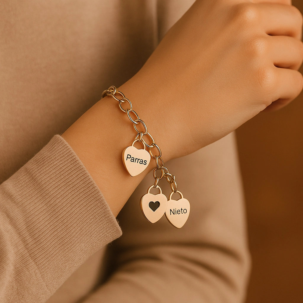 HeartCharm™ Personalized Bracelet