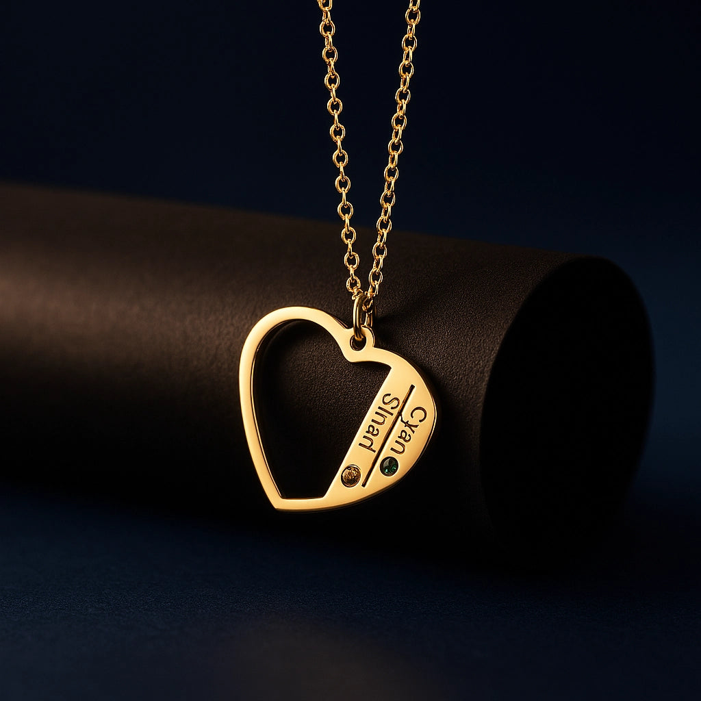 MomLove™ Engraved Heart Necklace
