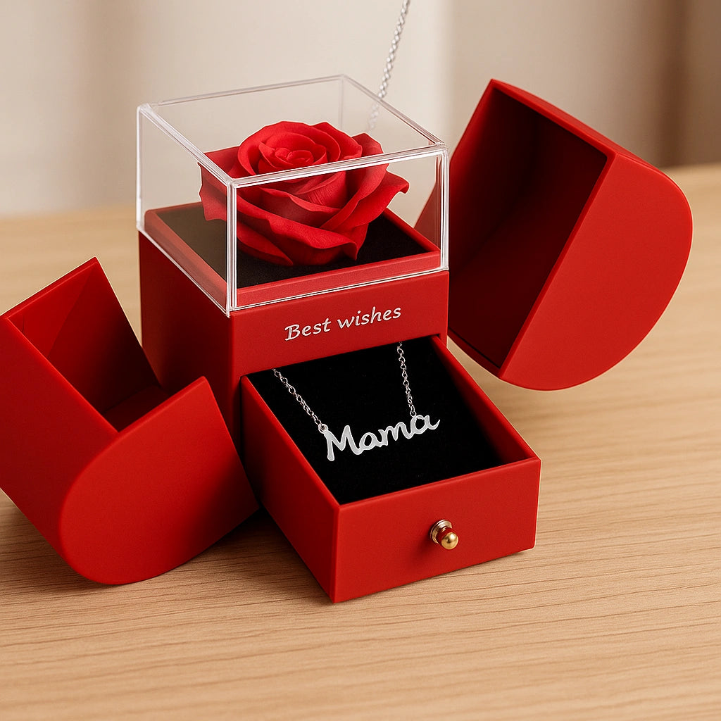 LoveEternal™ Rose & Heart Necklace