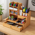 Wooden Desk Organizer Set