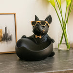French Bulldog Bowl Sculpture Set