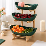 Three-Tier Fruit Bowl Stand