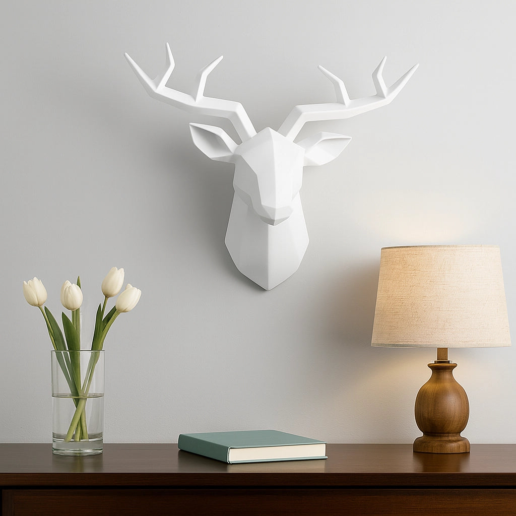 Geometric Deer Wall Sculpture