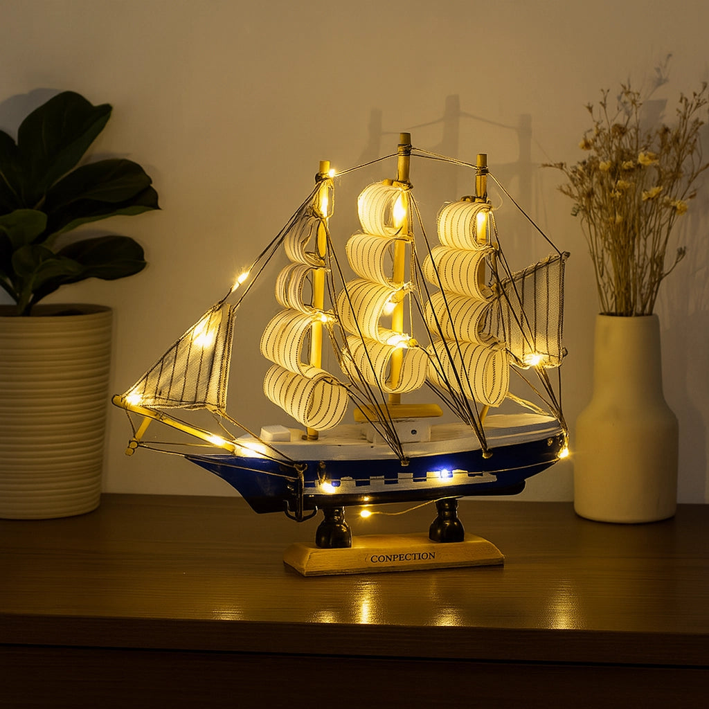 SeaCraft™ Wooden Sailboat