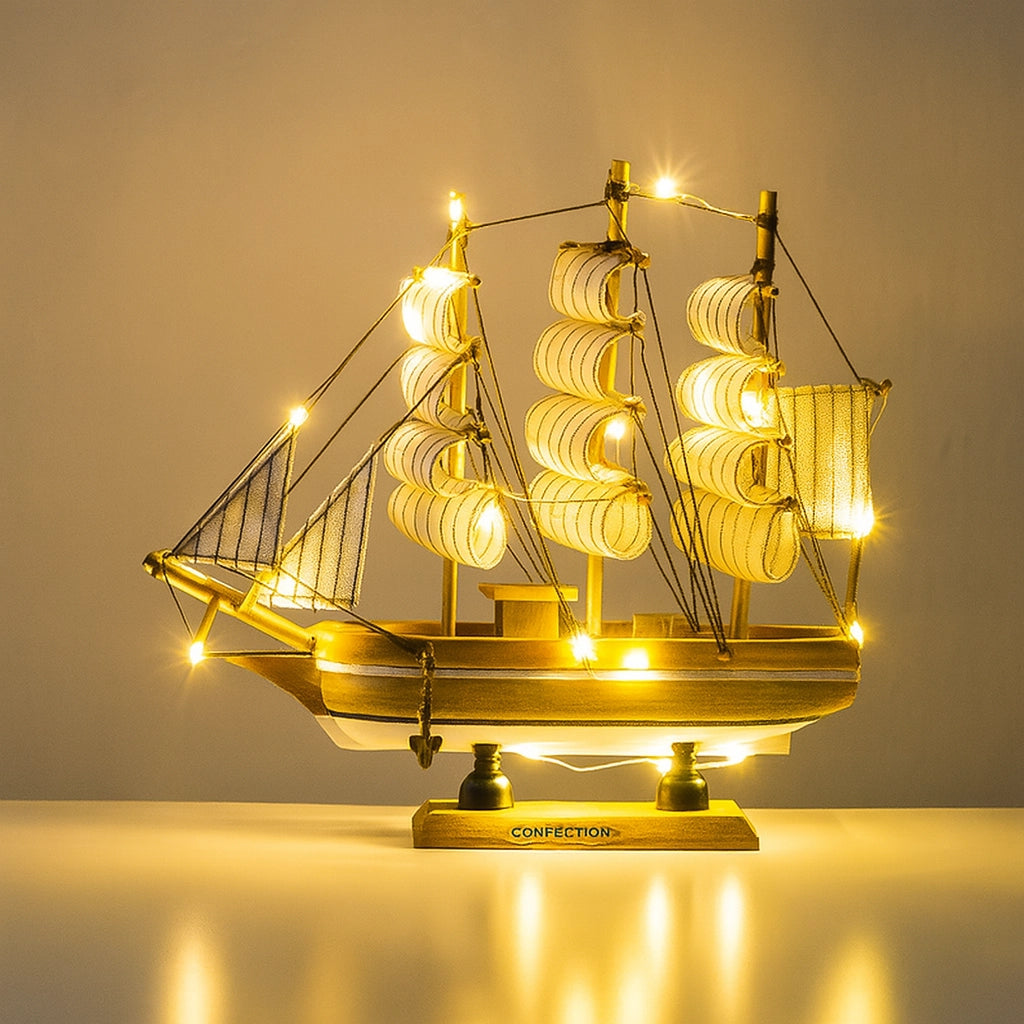 SeaCraft™ Wooden Sailboat