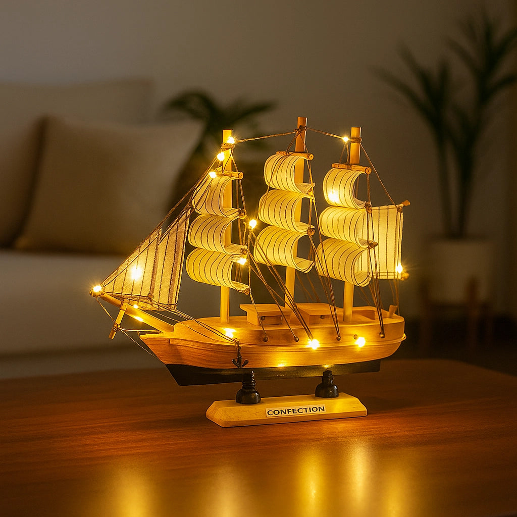 SeaCraft™ Wooden Sailboat