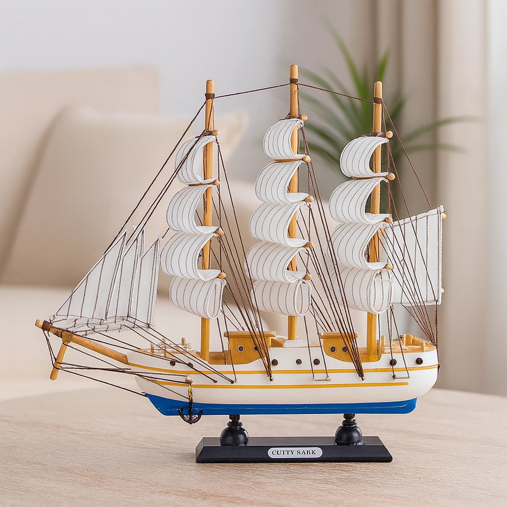 SeaCraft™ Wooden Sailboat