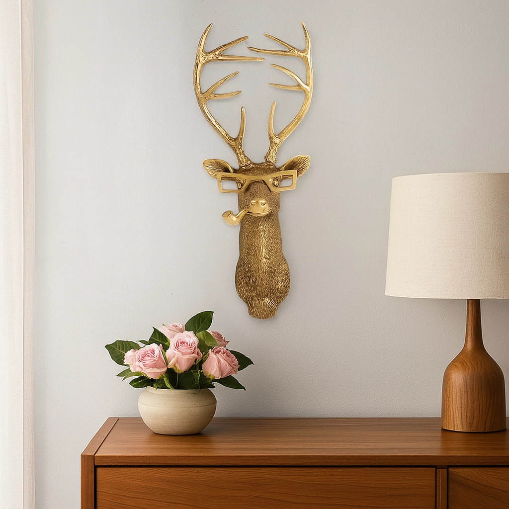 Gold Animal Wall Sculpture Set