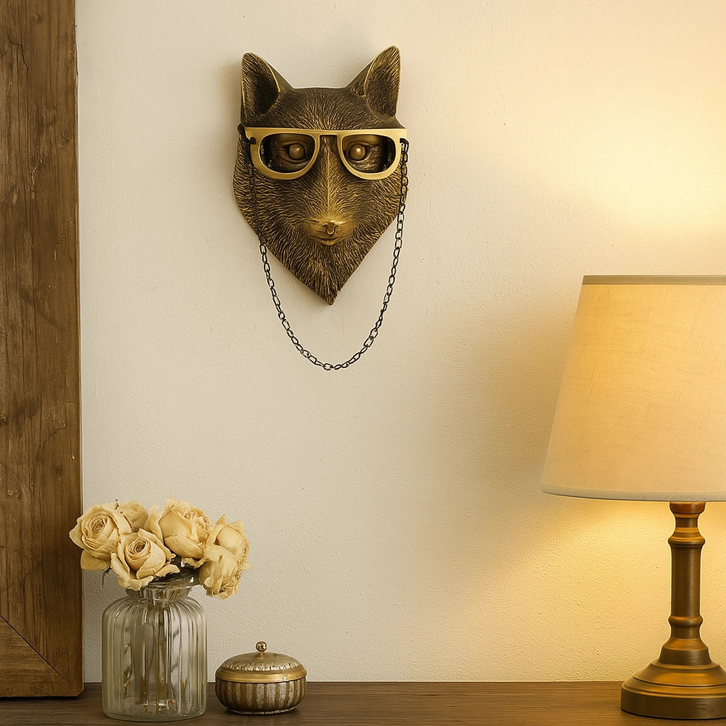 Gold Animal Wall Sculpture Set