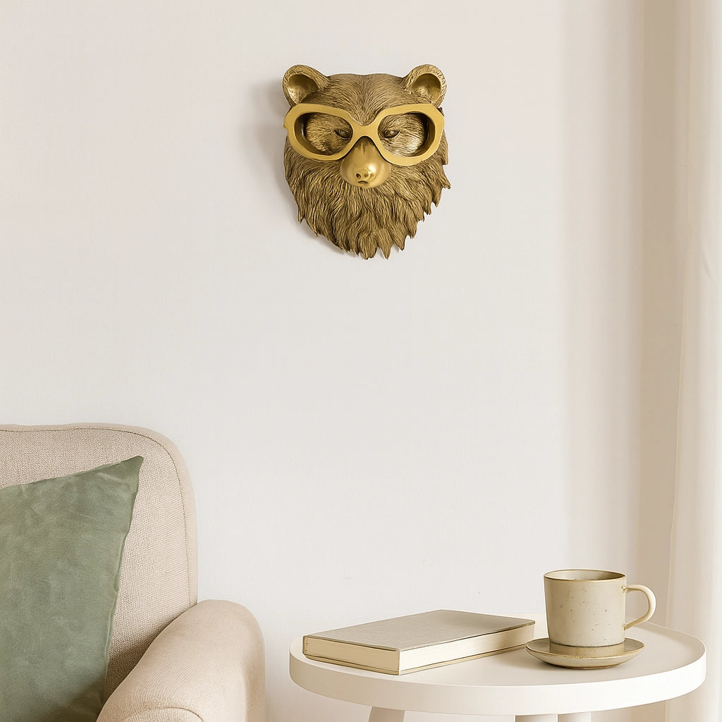 Gold Animal Wall Sculpture Set