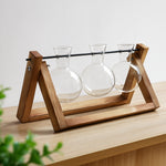 Wooden Bulb Vase Collection
