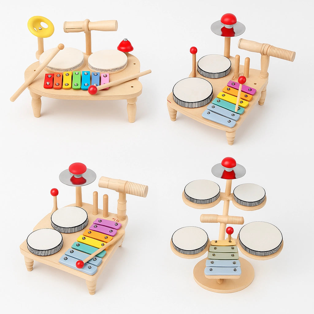 Wooden Kids Drum Collection