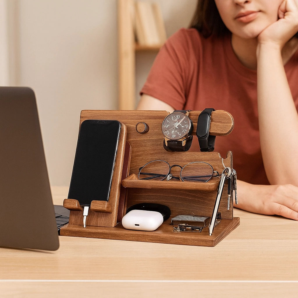 Wood Phone Docking Station