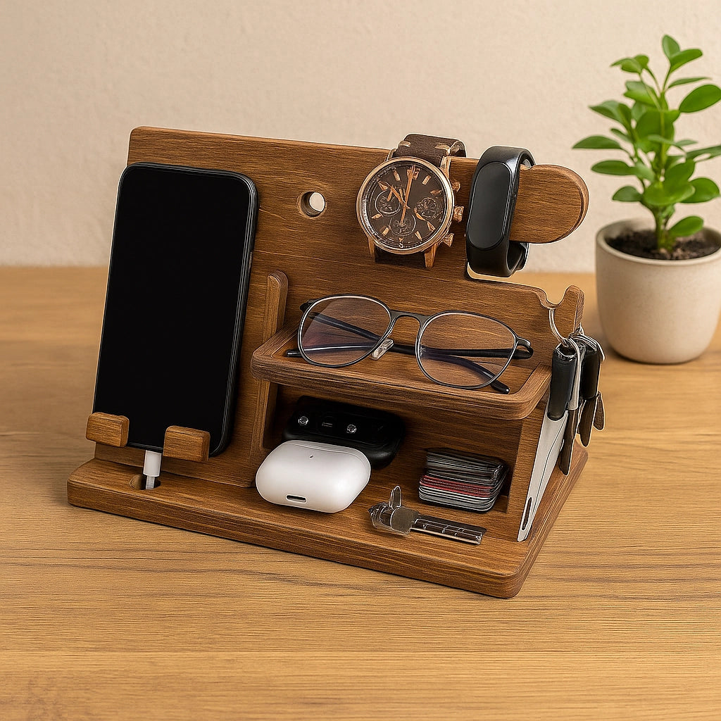 Wood Phone Docking Station