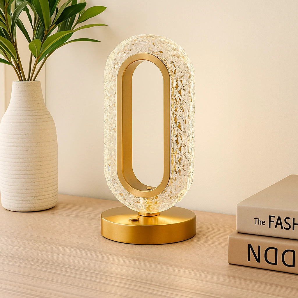 LumiOval™ Crystal Table Lamp
