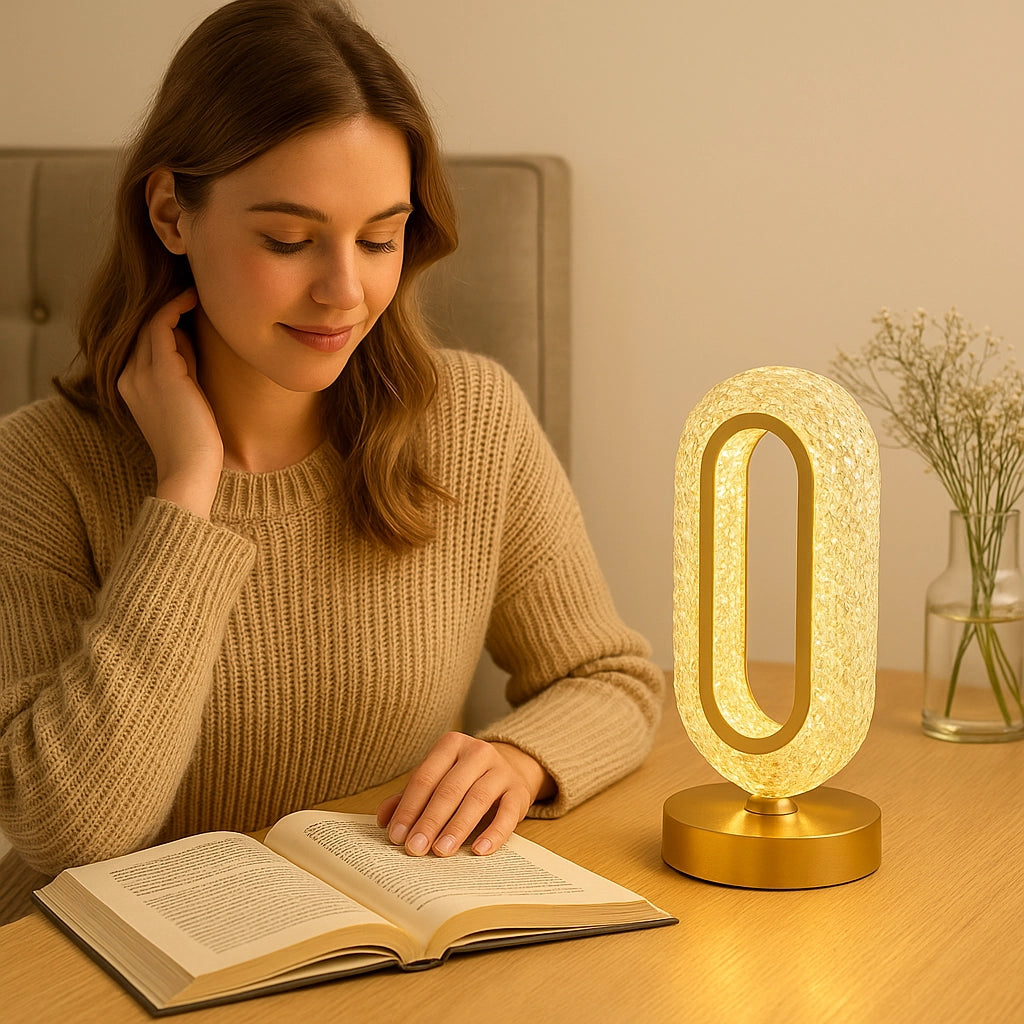 LumiOval™ Crystal Table Lamp