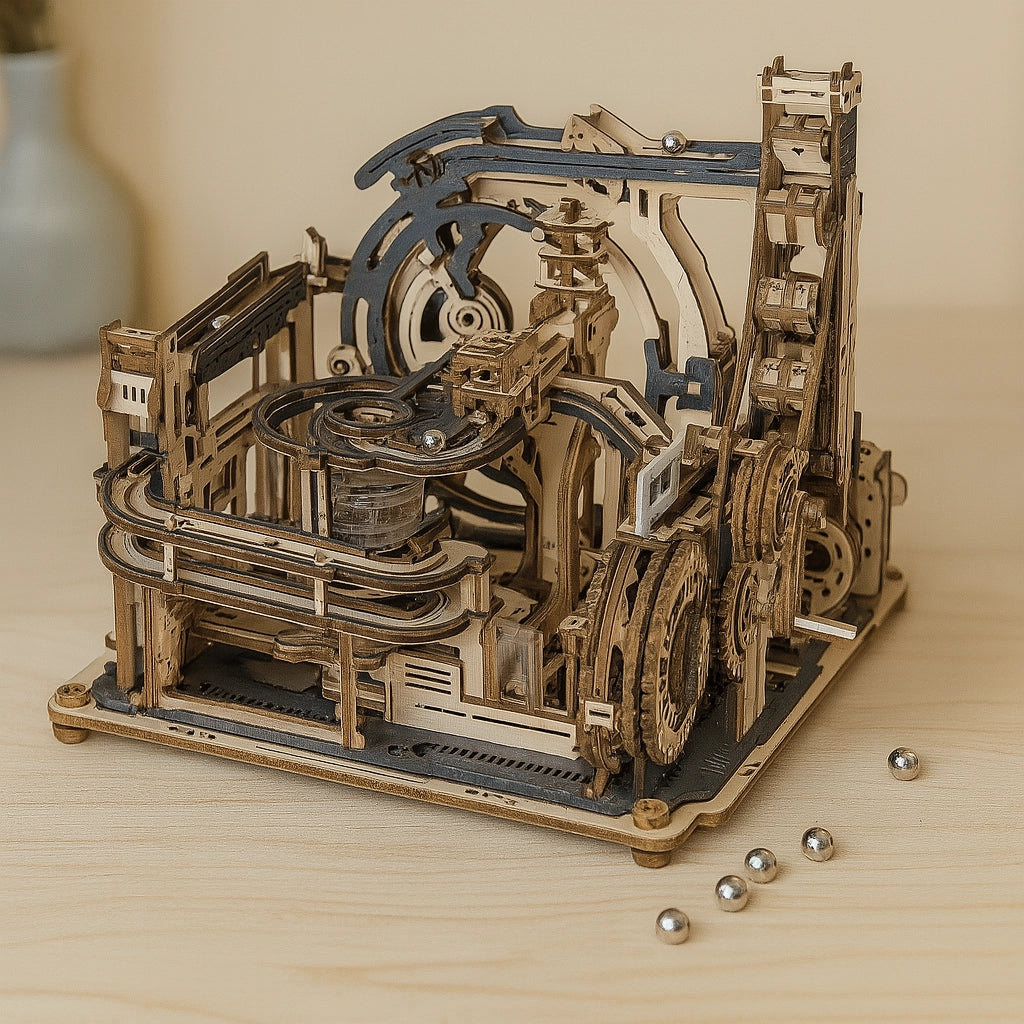 Wooden Marble Run Puzzle Set