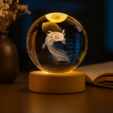 Axolotl Crystal Ball Lamp