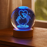 Dolphin Crystal Ball Lamp