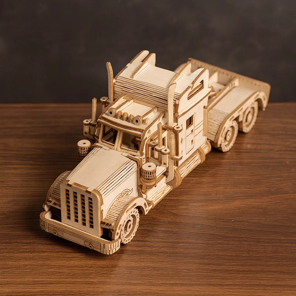 Wooden Heavy Boy Truck Model