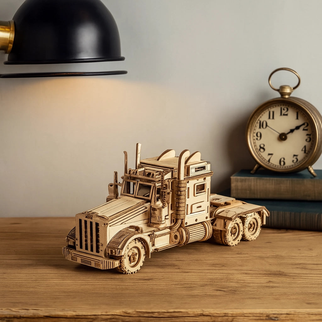Wooden Heavy Boy Truck Model