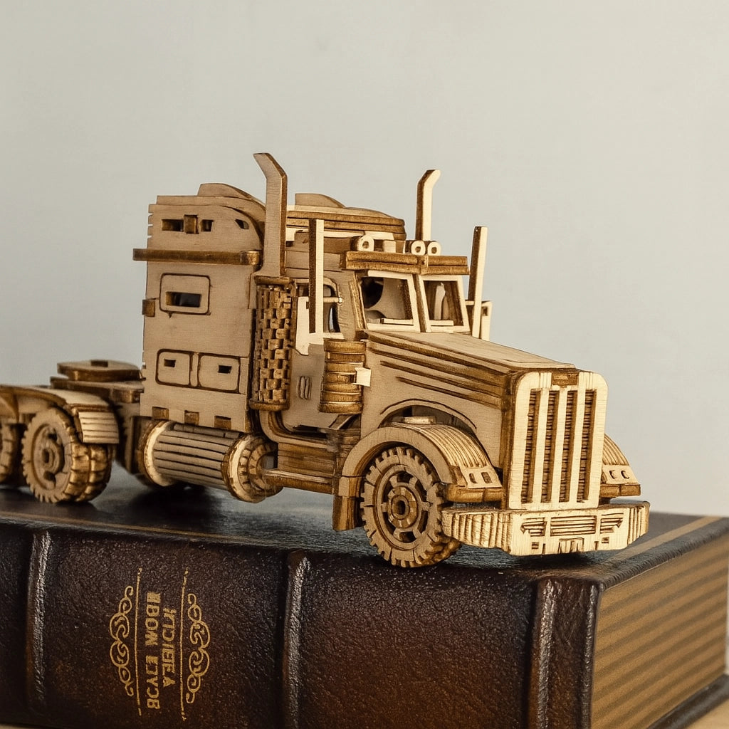 Wooden Heavy Boy Truck Model