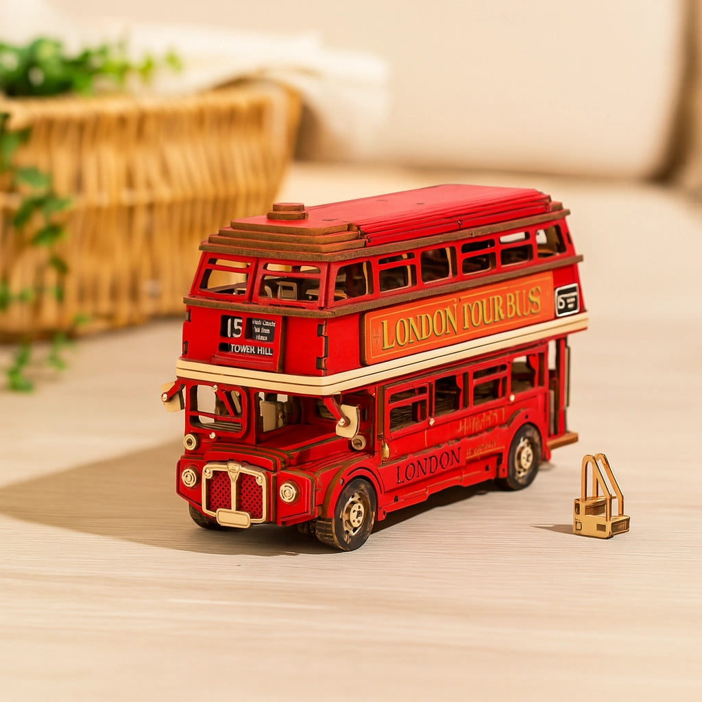 Wooden London Tour Bus