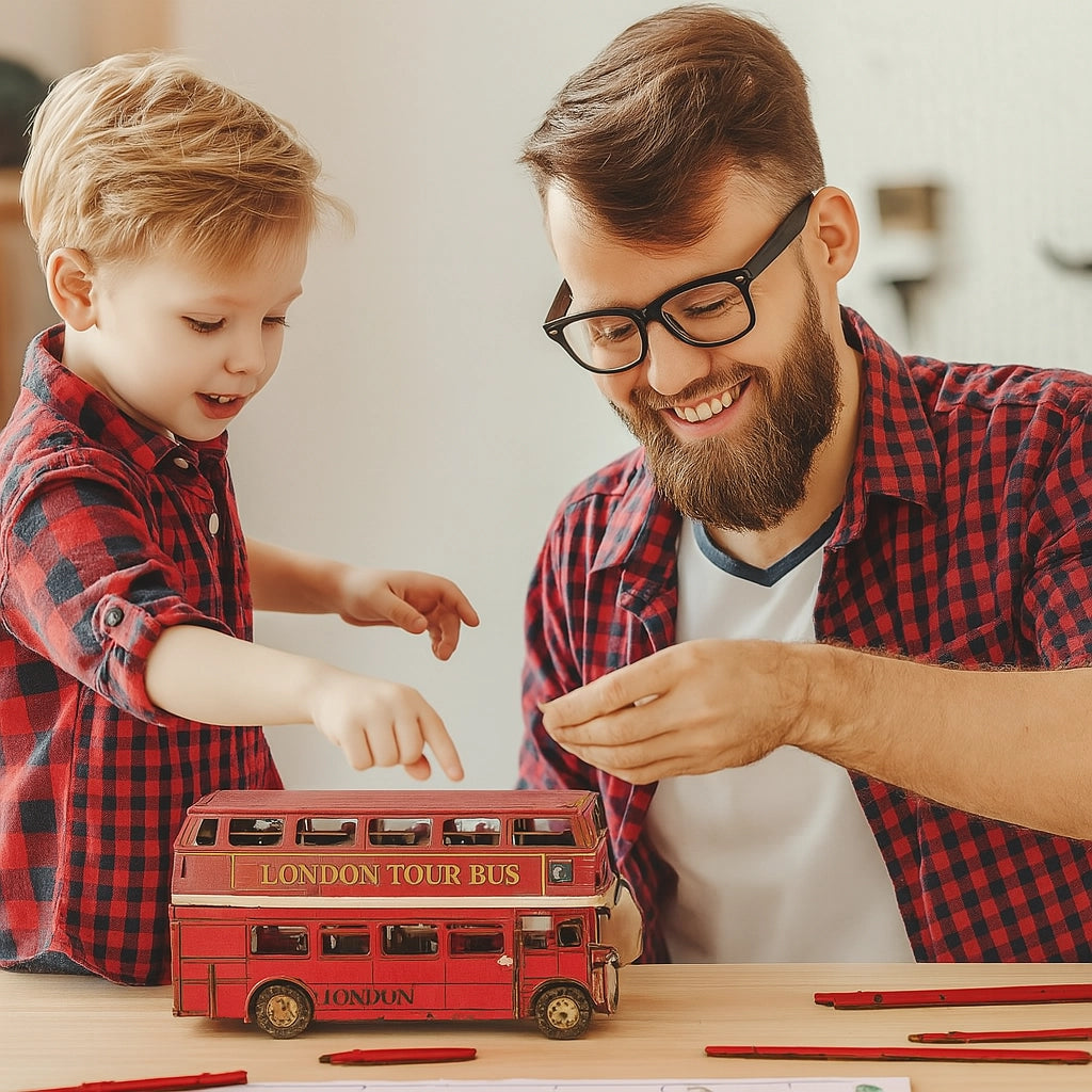Wooden London Tour Bus