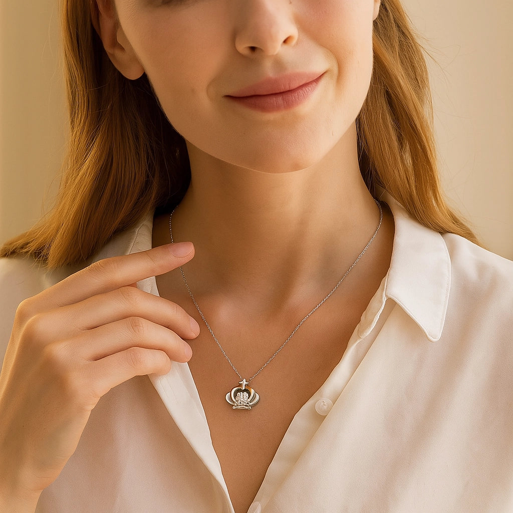 SmileBelle Daughter Crown Necklace