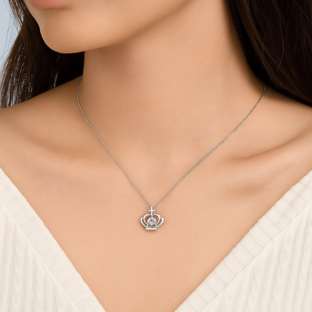 SmileBelle Daughter Crown Necklace