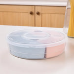 Circle Fruit & Snack Tray with Lid
