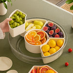 Divided Serving Tray with Lid