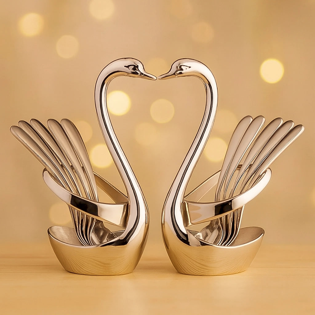 Silver Swan Tableware Holder