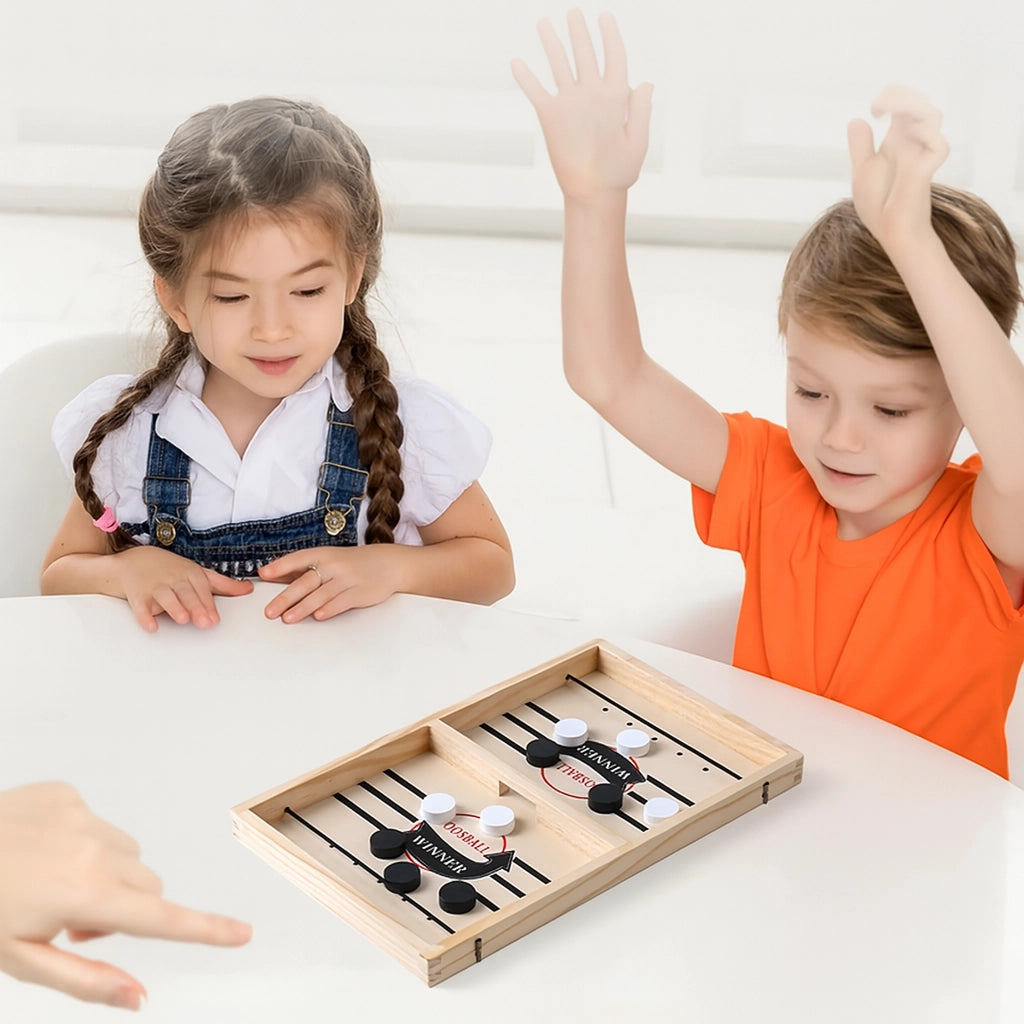 Wooden Sling Puck Game