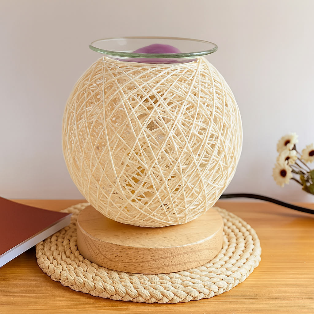 Rattan Wax Melt Lamp