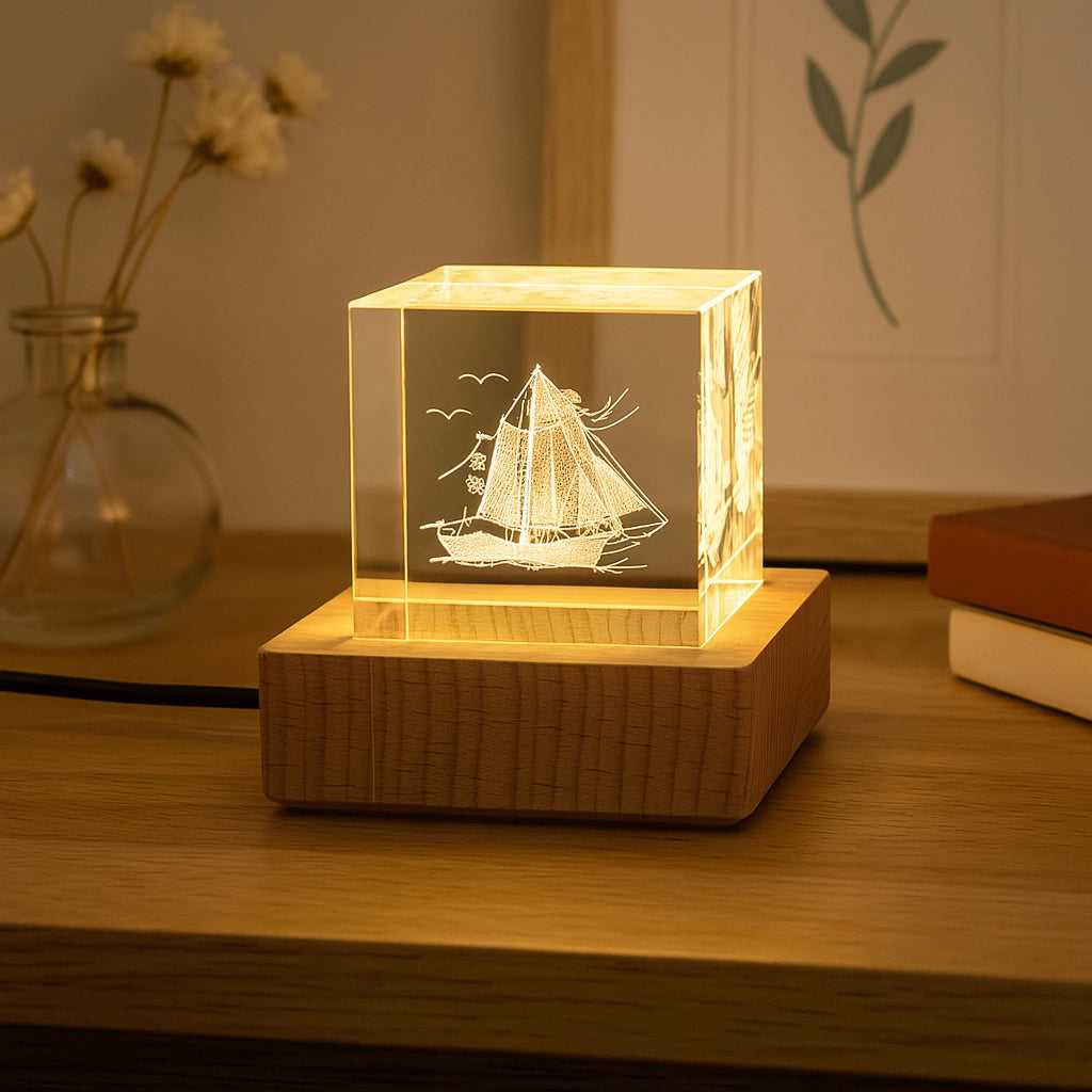 MoonBeam™ 3D Crystal Sculpture