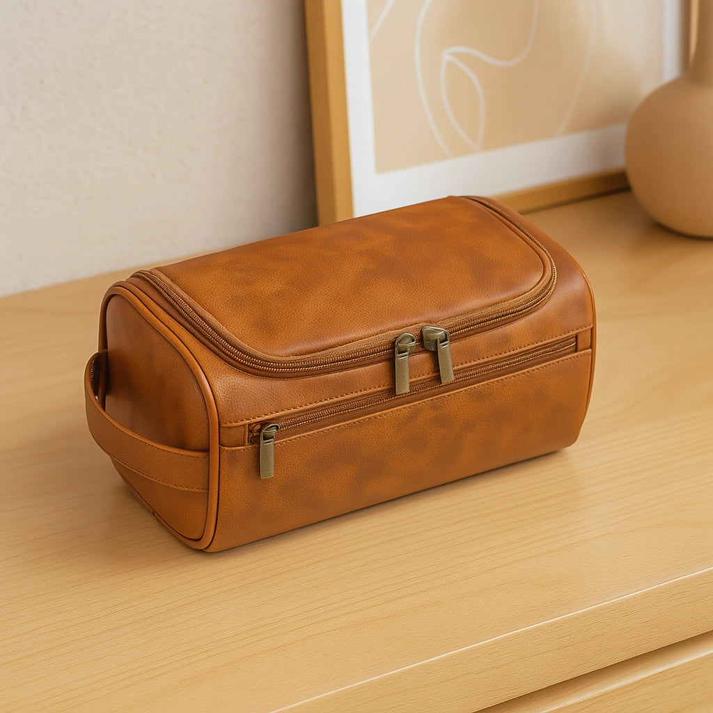 Men’s Leather Toiletry Bag