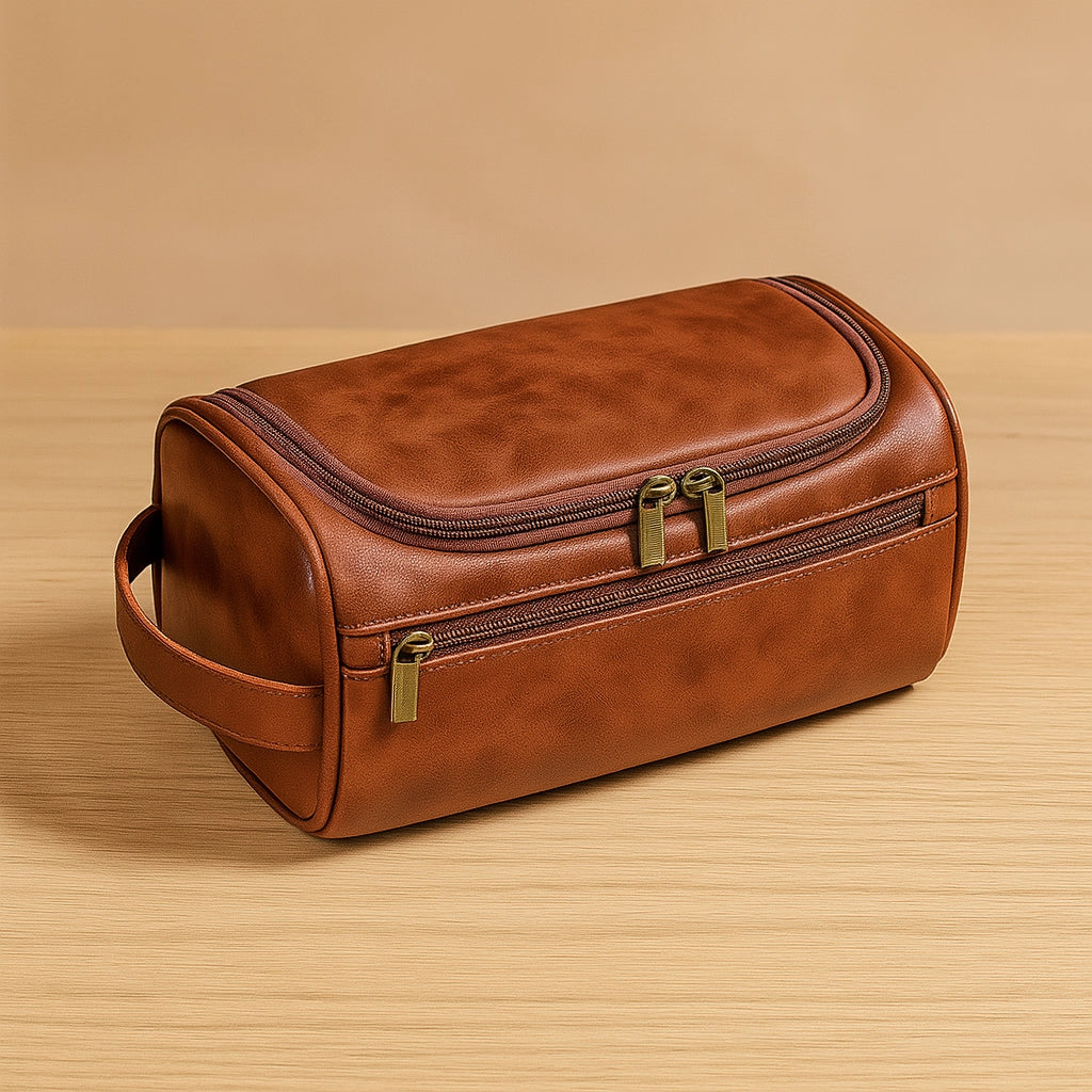 Men’s Leather Toiletry Bag