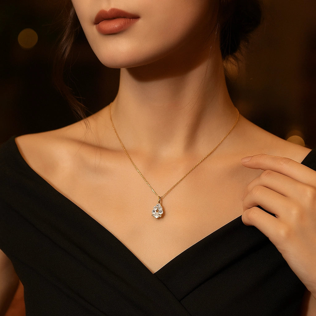 Radiant Teardrop Pendant Necklace