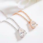 Radiant Teardrop Pendant Necklace