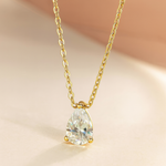 Radiant Teardrop Pendant Necklace