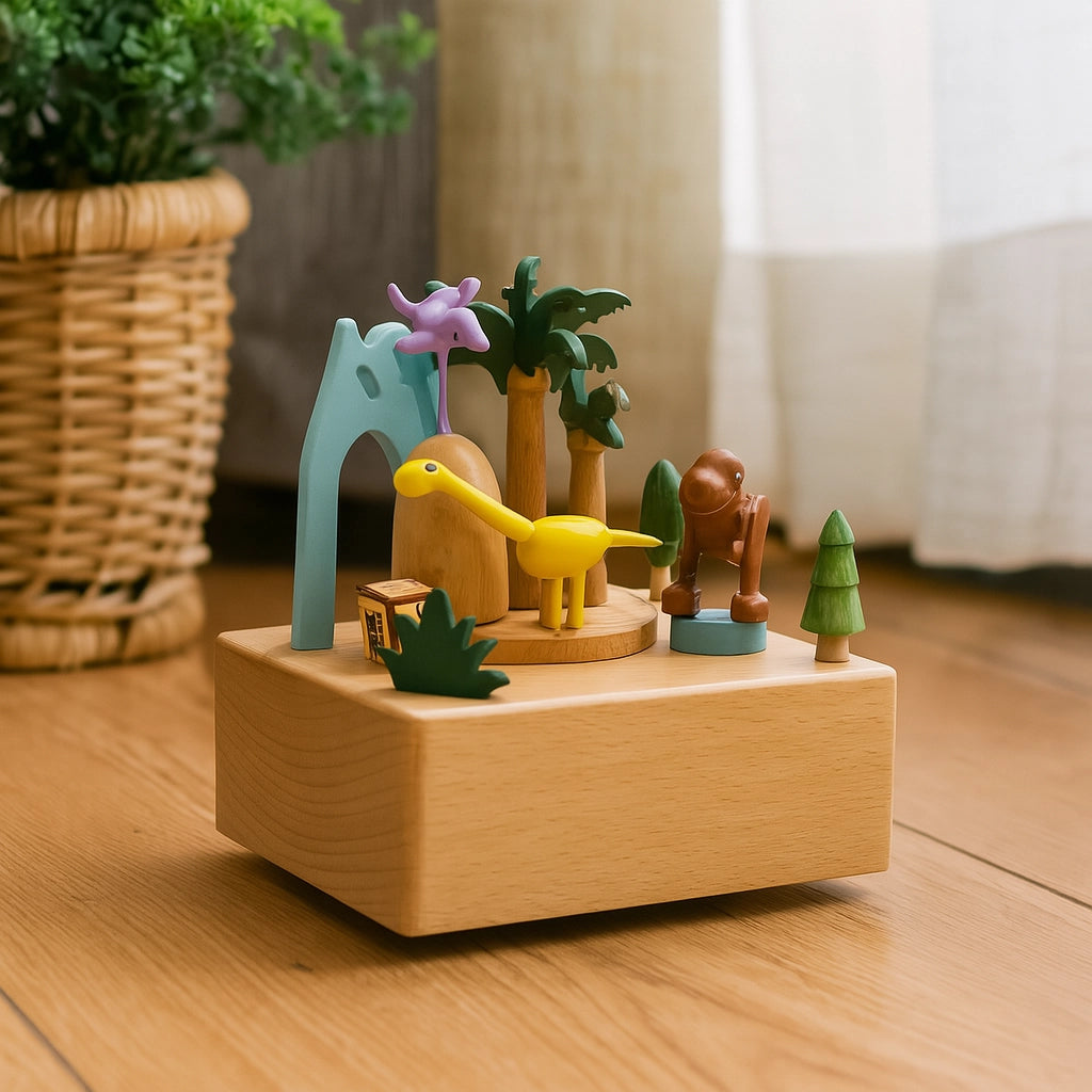 Wooden Christmas Music Box Collection