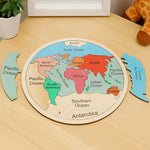 Wooden World Map Puzzle