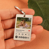 Custom Couple Photo Keychain