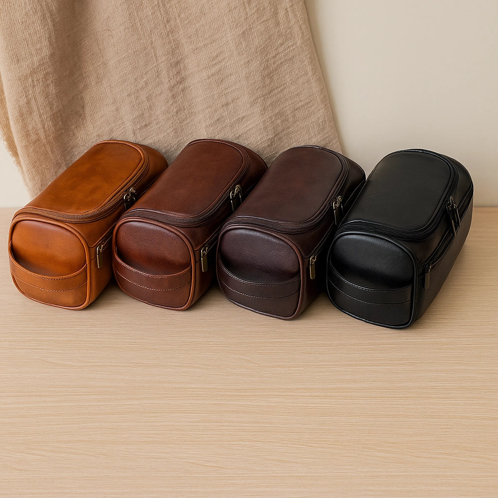 Men’s Leather Toiletry Bag