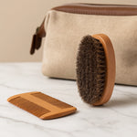 Beard Brush & Dual Comb Set
