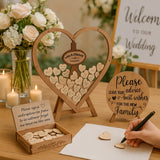 Rustic Heart Frame Guest Book