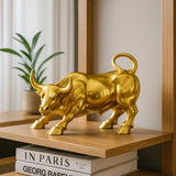 Brass Wall Street Bull